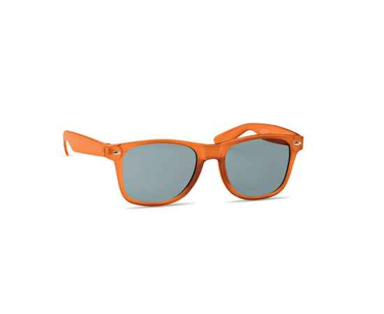 Очки солнцезащитные, прозрачно-оранжевый, Цвет: прозрачно-оранжевый, Размер: 14x4.5x13.5 см