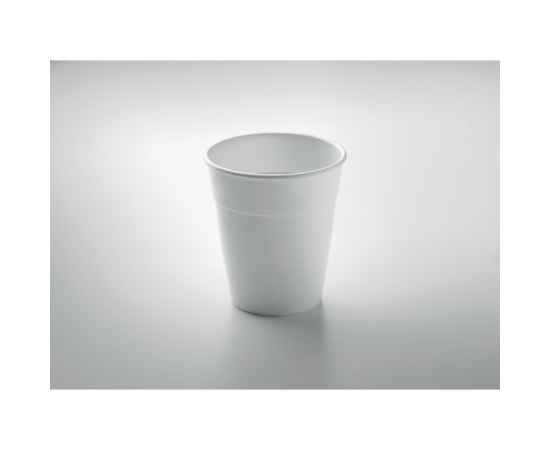 Чашка пластиковая, белый, изображение 2