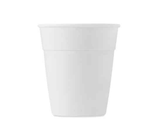 Чашка пластиковая, белый, изображение 3