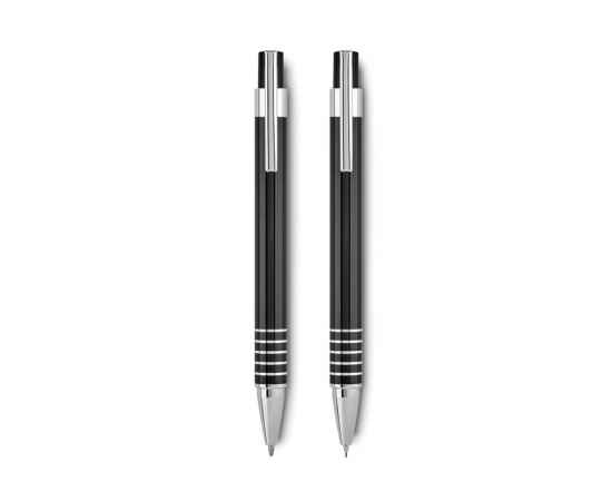 Набор ручек в футляре, черный, Цвет: черный, Размер: 16x5.3x2 см, изображение 2