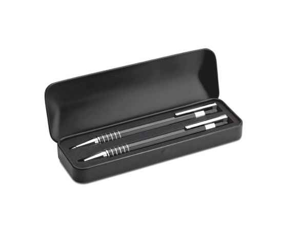 Набор ручек в футляре, черный, Цвет: черный, Размер: 16x5.3x2 см, изображение 4