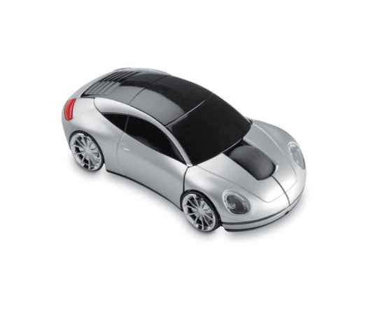 Мышь в форме авто, тускло-серебряный