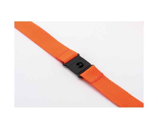 Ланьярд с карабином и застежкой, оранжевый, Цвет: оранжевый, Размер: 2x92.5 см, изображение 2