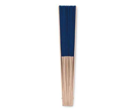 Веер деревянный, королевский синий, Цвет: королевский синий, Размер: 41x22 см, изображение 4