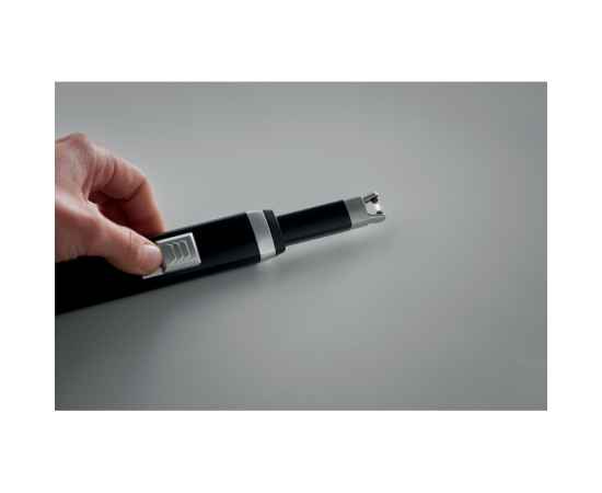 Большая USB зажигалка, черный, изображение 5