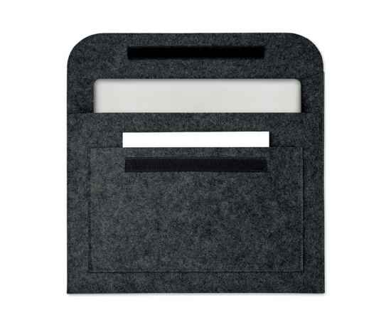 Чехол для ноутбука из фетра, каменный серый, Цвет: темно-серый, Размер: 37x26 см, изображение 4