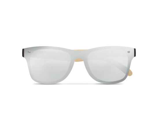 Солнцезащитные очки сплошные, серебряный, Цвет: серебряный, Размер: 14x14x4.5 см, изображение 3