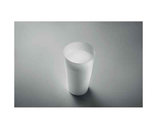 Reusable event cup 500ml, белый, Цвет: белый, Размер: 8x14 см, изображение 2