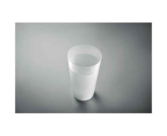 Reusable event cup 500ml, прозрачно-белый, Цвет: прозрачно-белый, Размер: 8x14 см, изображение 2