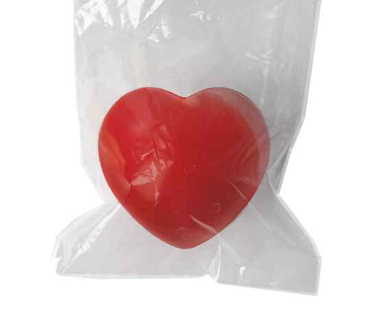 Антистресс  'Сердце', красный, 7,6х7х5,4 см, вспененный каучук,, Цвет: красный, изображение 3
