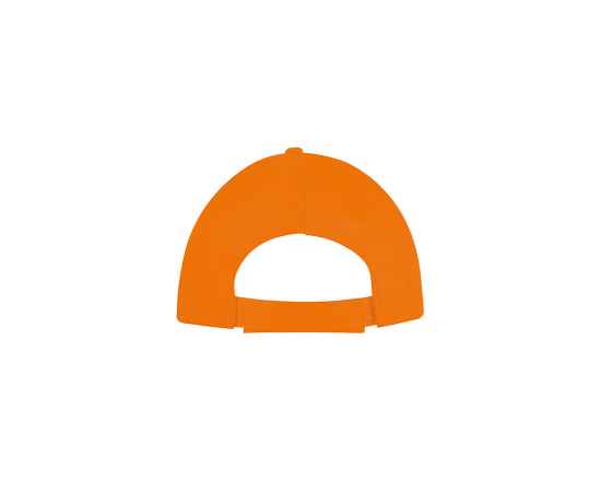 Бейсболка 'BUZZ', 5 клиньев, застежка на липучке, оранжевый, 100% хлопок, плотность 150 г/м2, Цвет: оранжевый, изображение 3