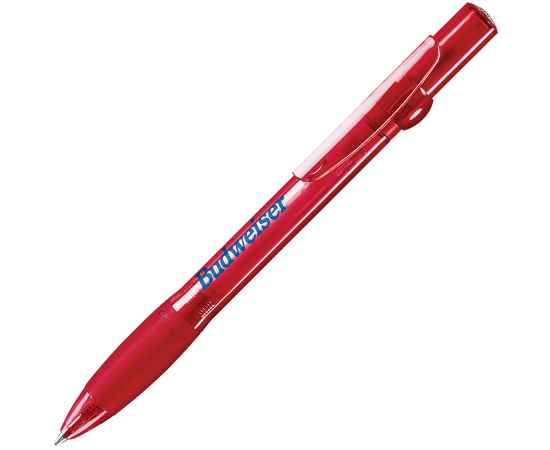 ALLEGRA LX, ручка шариковая с грипом, прозрачный красный, пластик, Цвет: красный, изображение 2