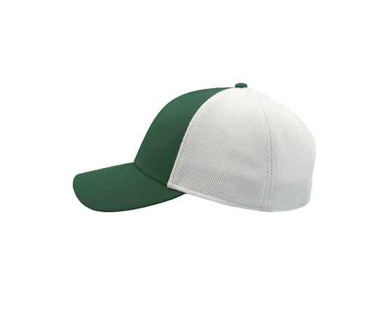 Бейсболка 'Campus', 6 клиньев, белый/зеленый, 100% полиамид, 244 г/м2, Цвет: зеленый, белый, изображение 2