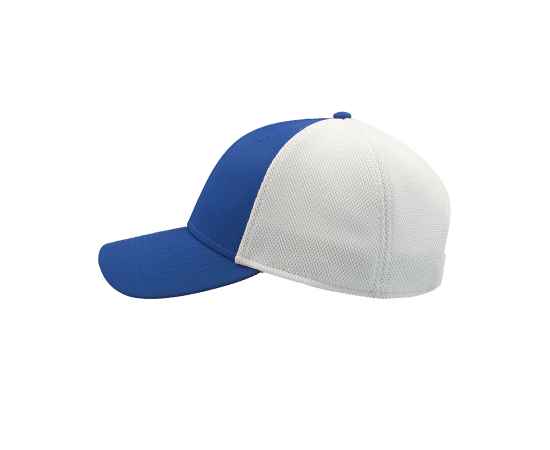 Бейсболка 'Campus', белый/ярко-синий, 100%  полиамид, 244 г/м2, Цвет: синий, белый, изображение 2