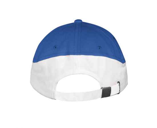 Бейсболка 'BOOSTER', 5 клиньев, металлическая застежка, ярко-синий/белый, 100% хлопок, 260г/м2, Цвет: синий, белый, изображение 3