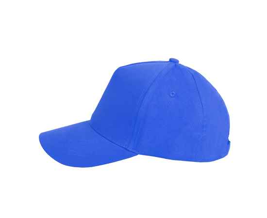Бейсболка 'Optima S', 5 клиньев, металлическая застежка, ярко-синий, 100% хлопок, плотность 175 г/м2, Цвет: синий, изображение 2
