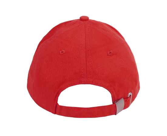 Бейсболка 'Optima S', 5 клиньев, металлическая застежка, красный, 100% хлопок, плотность 175 г/м2, Цвет: красный, изображение 3