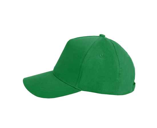 Бейсболка 'Optima S', 5 клиньев, металлическая застежка, ярко-зелён, 100% хлопок, плотность 175 г/м2, Цвет: зеленый, изображение 2