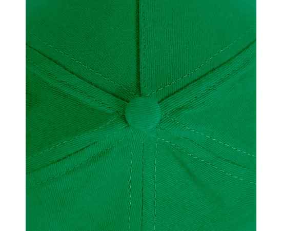 Бейсболка 'Optima S', 5 клиньев, металлическая застежка, ярко-зелён, 100% хлопок, плотность 175 г/м2, Цвет: зеленый, изображение 4