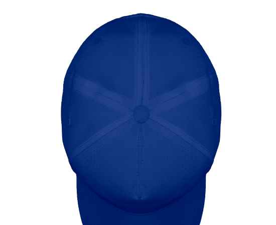 Бейсболка 'Fortuna', 5 клиньев,  застежка на липучке, ярко-синий, 100% полиэстер, плотность 140 г/м2, Цвет: ярко-синий, изображение 4