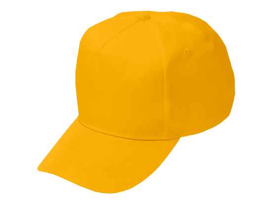 Бейсболка 'Fortuna', 5 клиньев, застежка на липучке, желтый, 100% полиэстер, плотность 140 г/м2, Цвет: желтый, изображение 2