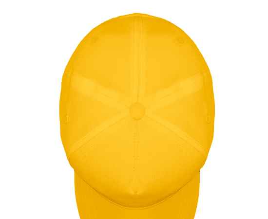Бейсболка 'Fortuna', 5 клиньев, застежка на липучке, желтый, 100% полиэстер, плотность 140 г/м2, Цвет: желтый, изображение 4