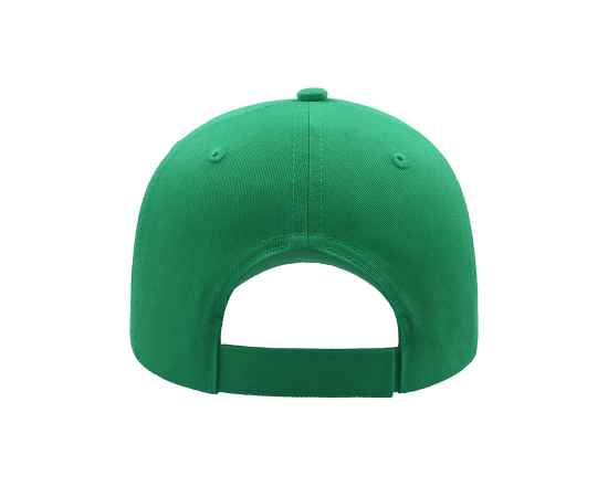 Бейсболка 'GEAR', 5 клиньев, застежка на липучке, зеленый, ткань1:100% х/б, ткань2:100%п/э, 260г/м2, Цвет: зеленый, изображение 4