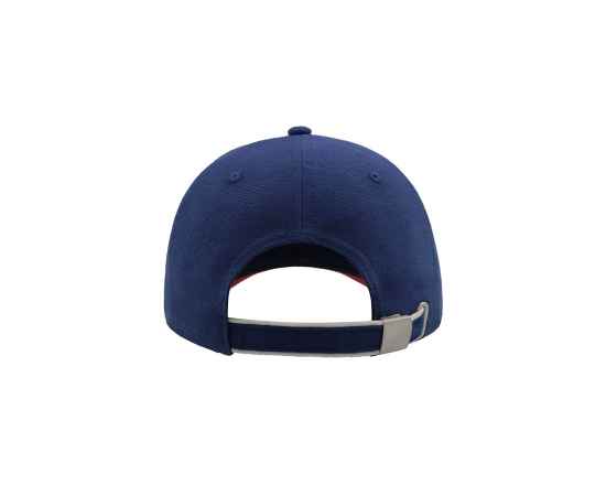 Бейсболка 'PIPING SANDWICH', 6 клиньев,  металлическая застежка, синий, 100% хлопок, 320 г/м2, Цвет: синий, изображение 4