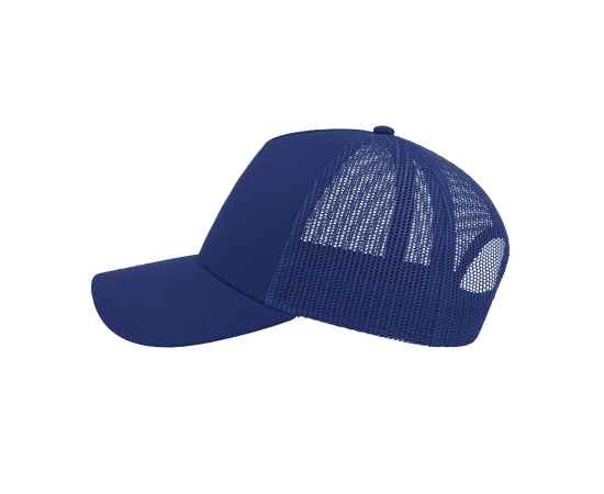 Бейсболка 'RAPPER COTTON', 5 клиньев, синий, пластиковая застежка, 100% хлопок, 100% п/э, 180 гр/м2, Цвет: синий, изображение 3