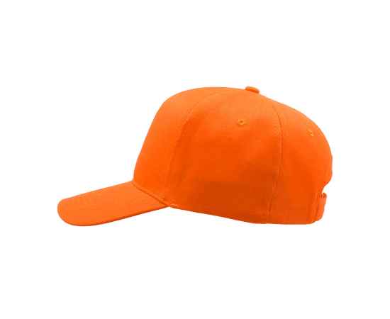 Бейсболка 'START FIVE', 5 клиньев, застежка на липучке, оранжевыйй, 100% хлопок, плотность 160 г/м2, Цвет: оранжевый, изображение 3