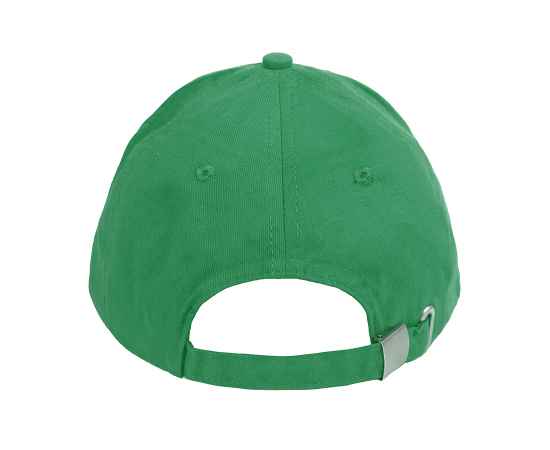 Бейсболка 'Standard,', 5 клиньев, металлическая застежка, зеленый, 100% хлопок, плотность 175 г/м2, Цвет: зеленый, изображение 3