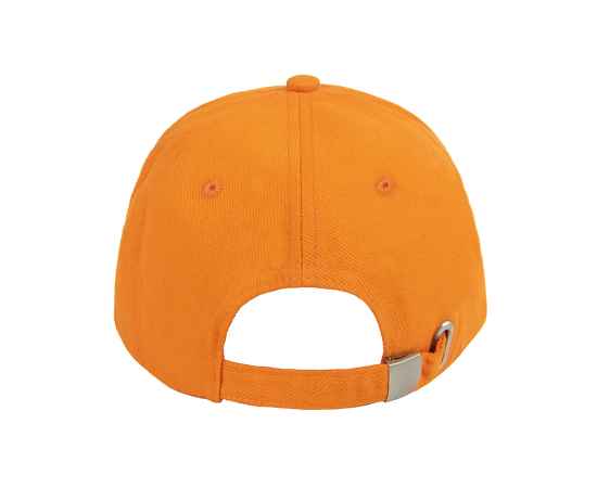 Бейсболка 'Premium S', 5 клиньев, металлическая застежка,оранжевый,100% хлопок,плотность 350 г/м2, Цвет: оранжевый, изображение 3
