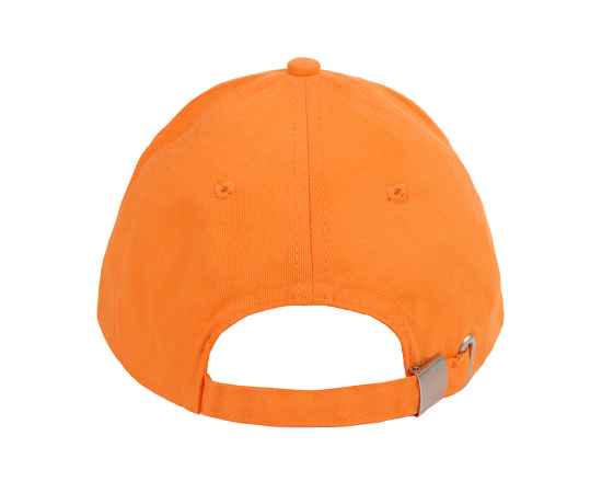 Бейсболка 'Standard', 5 клиньев, металлическая застежка, оранжевый, 100% хлопок, плотность 175 г/м2, Цвет: оранжевый, изображение 3