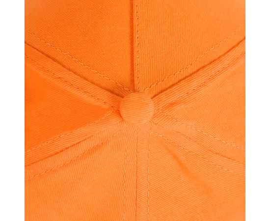 Бейсболка 'Standard', 5 клиньев, металлическая застежка, оранжевый, 100% хлопок, плотность 175 г/м2, Цвет: оранжевый, изображение 4