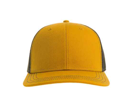 Бейсболка 'SONIC', 6 клиньев, пласт. застежка, желтый/черный, осн.ткань, 100% хлопок, 280 г/м2, Цвет: желтый, черный, изображение 2
