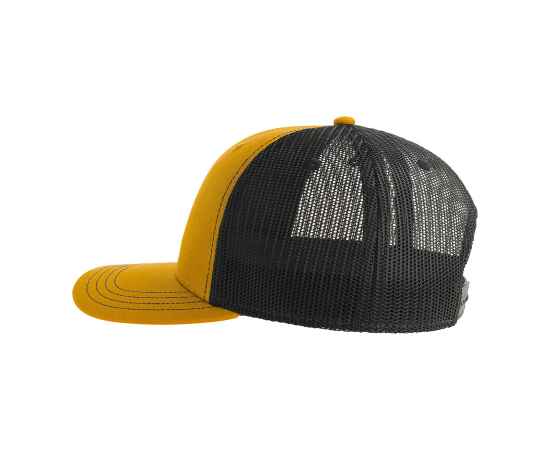 Бейсболка 'SONIC', 6 клиньев, пласт. застежка, желтый/черный, осн.ткань, 100% хлопок, 280 г/м2, Цвет: желтый, черный, изображение 3