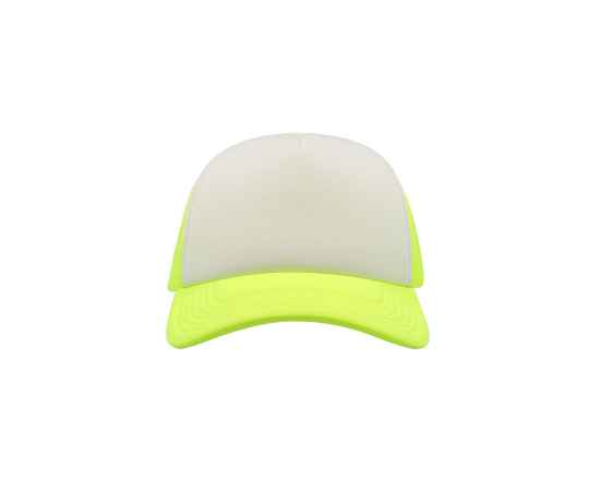 Бейсболка 'RAPPER', 5 клиньев, пластиковая застежка, желтый с белым,100% полиэстер,плотность 80 г/м2, Цвет: светло-зеленый, серый, изображение 3