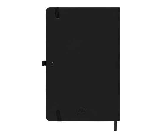 Бизнес-блокнот А5  'Silky', черный,  твердая обложка,  в клетку, Цвет: Чёрный, изображение 3