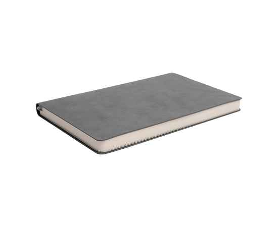 Бизнес-блокнот ALFI, A5, серый, мягкая обложка, в линейку, Цвет: серый, изображение 4