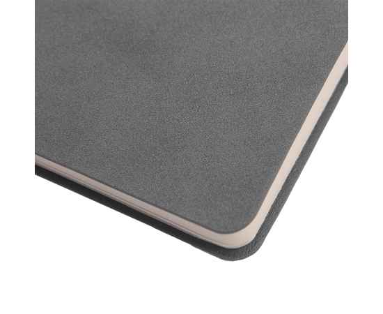 Бизнес-блокнот ALFI, A5, серый, мягкая обложка, в линейку, Цвет: серый, изображение 6