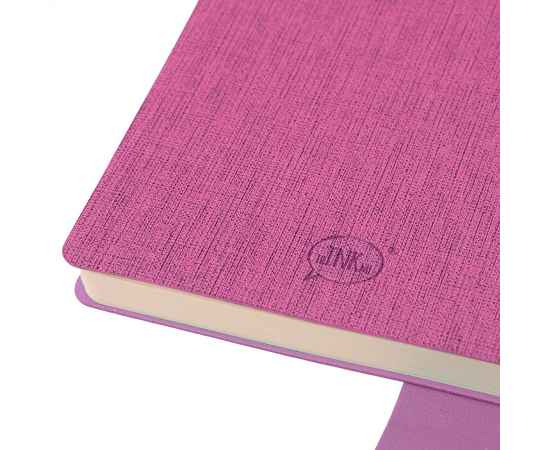 Бизнес-блокнот А5  'Provence', розовый , мягкая обложка, в клетку, Цвет: розовый, изображение 5