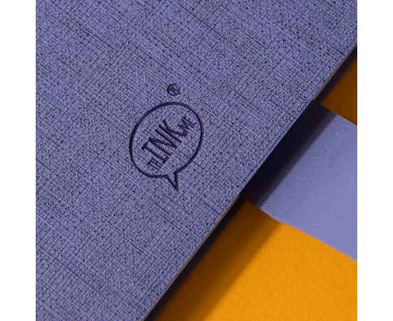 Бизнес-блокнот А5  'Provence', сиреневый, мягкая обложка, в клетку, Цвет: сиреневый, изображение 6