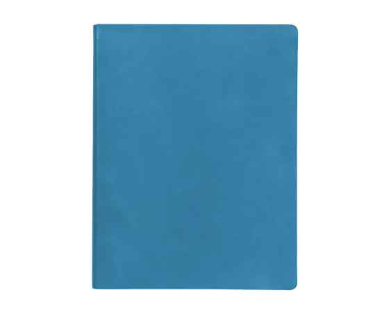 Бизнес-блокнот 'Biggy', B5 формат, голубой, серый форзац, мягкая обложка, в клетку, Цвет: голубой, изображение 2