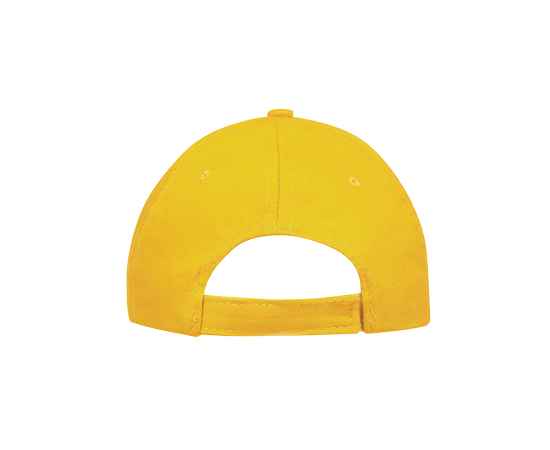 Бейсболка 'SUNNY', 5 клиньев, застежка на липучке, солнечно-желтый, 100% хлопок, плотность 180 г/м2, Цвет: желтый, изображение 3