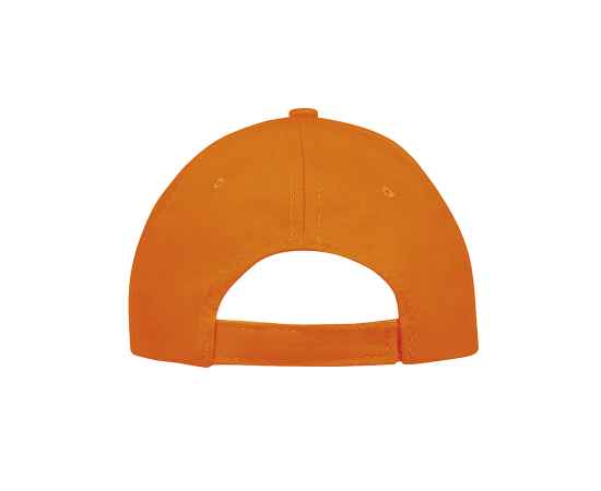 Бейсболка 'SUNNY', 5 клиньев, застежка на липучке, оранжевый, 100% хлопок, плотность 180 г/м2, Цвет: оранжевый, изображение 3
