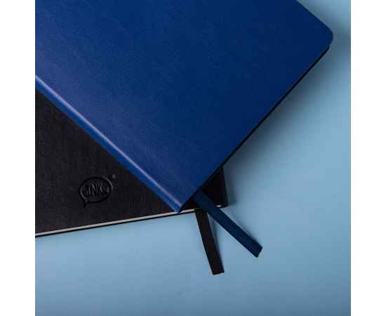 Бизнес-блокнот SMARTI, A5, синий, мягкая обложка, в клетку, Цвет: синий, изображение 2