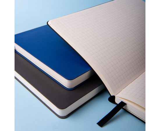 Бизнес-блокнот SMARTI, A5, синий, мягкая обложка, в клетку, Цвет: синий, изображение 3
