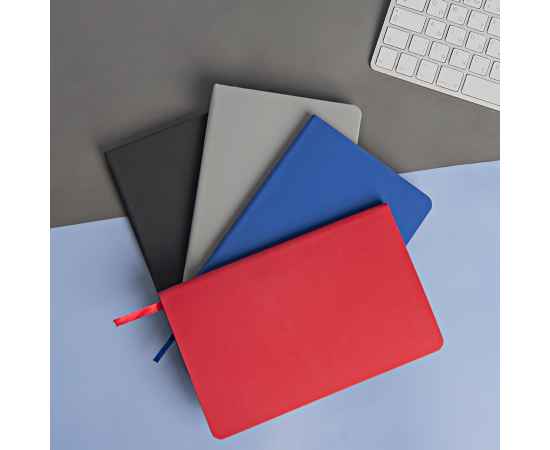 Ежедневник недатированный SIMPLY FLEX, А5,  голубой, кремовый блок, в линейку, Цвет: голубой, изображение 8