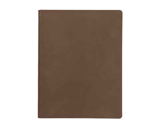 Бизнес-блокнот 'Biggy', B5 формат, коричневый, серый форзац, мягкая обложка, в клетку, Цвет: коричневый, изображение 2