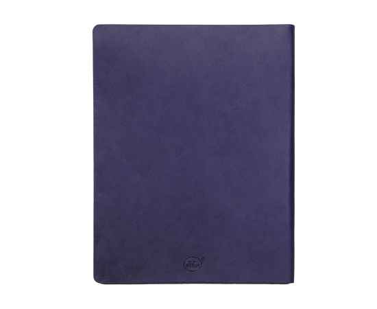 Бизнес-блокнот 'Biggy', B5 формат, синий, серый форзац, мягкая обложка, в клетку, Цвет: синий, изображение 3